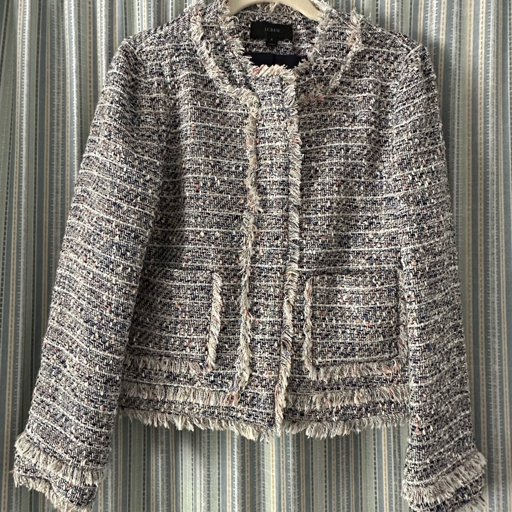 J Crew women’s tweed blazer and skirt set size 6